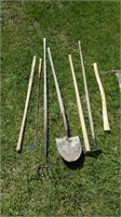 YD 8pc Shovel Garden tools Pick axe Hoe