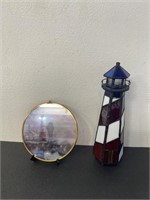 Stained Glass Lighthouse & Lighthouse Art