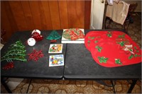 Christmas decor, trivets, ornaments