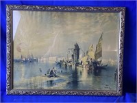 Framed Vintage Lithograph By Morgan. N.a 1898