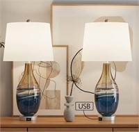 Maxax Glass Table Lamps Set of 2