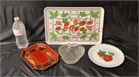 Strawberry Trays, French Limoges Plate & Dish