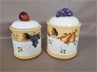 Sonoma Villa by Home Interior 2pc Canisters w/Lids