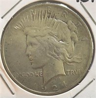 1924 Peace Dollar