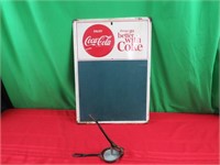 Coca-Cola Metal Blackboard Sign  20"W x 28"H and