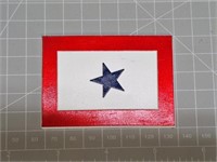 Blue star service flag magnet