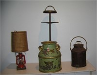 Group of antique farm collectibles