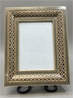 Persian Oriental Inlaid Picture Frame VTG