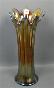 N'Wood Purple Thin Rib Mid Size Vase
