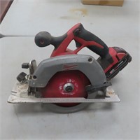 Milwaukee Circular Saw with Battery (no charger)