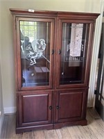Ohio State Buckeyes Glass Door Cabinet
