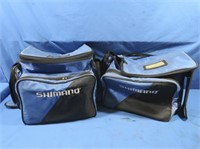 2 Shimano Soft Side Tackle Boxes 16x12x11