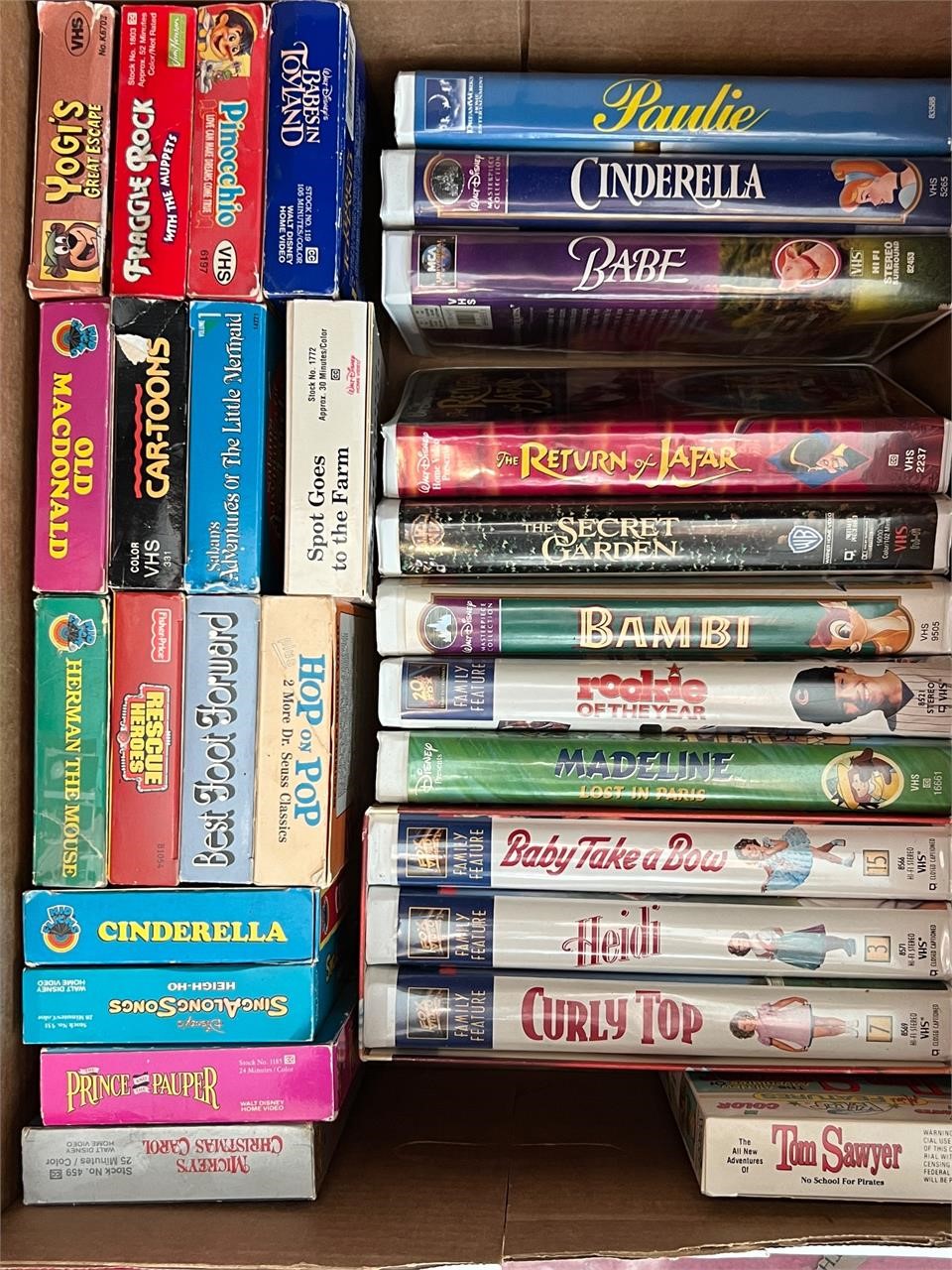 1980s/1990s Kids VHS Tapes