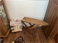VTG WOOD KIDS IRONING BOARD OR TABLE TOP MORE