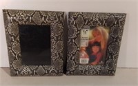 Two Snake Skin Style 5X7 Picture Frames