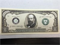 James Garfield banknote