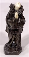Bronze: L. Alliot "Pierrot," ivory head & hands,