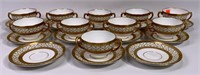 10 Coalport cups and saucers, sold by Tiffany & Co