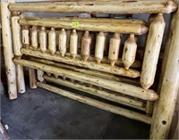 Amish made king bed frame
