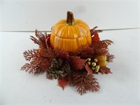 Autumn Pumpkin Candy Jar Table Centerpiece