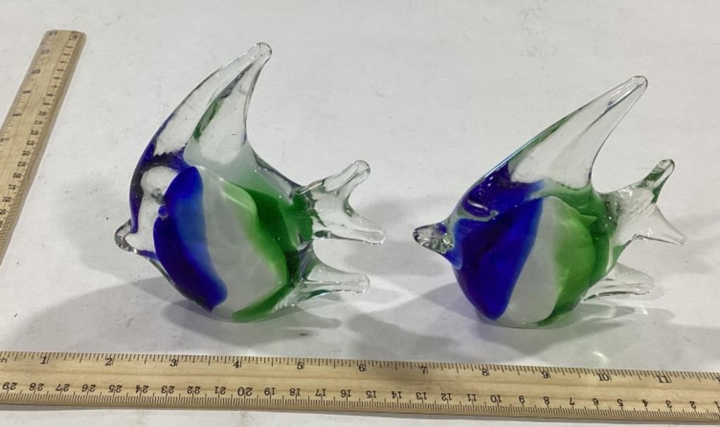 2 Glass Fish Art