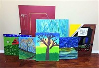 Selection of Oil on Stretched Canvas