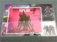 Pearl Jam Laminated Picture Has Facsimile