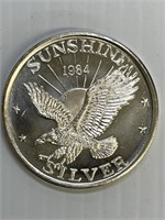 1984 Sunshine Silver  1 oz  Silver Round