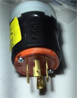 20 amp, 125/250 volt locking plug