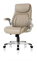 Nouhaus Ergonomic PU Office Chair - Taupe