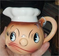 Vintage Py Anthromorphic Pitcher with Fly