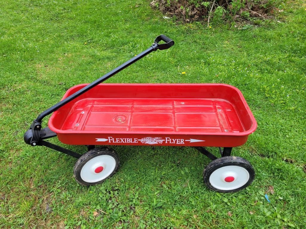 FLEXIBLE FLYER RED WAGON