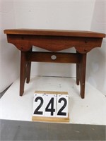 Wooden Stool 18"T X 20"W X 11.5"D