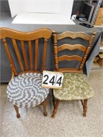 Pair of Wooden Dining Room Chairs