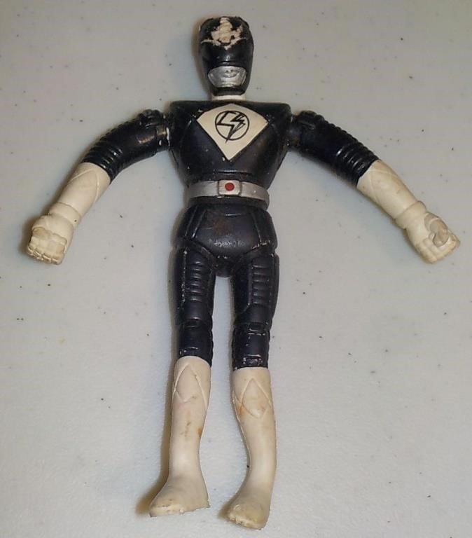 Power Rangers Black Ranger Bend Em Figure