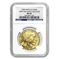 2009 1 Oz Gold Buffalo Ms-69 Ngc (early Releases)