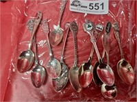 Lot of 11 collectors spoons