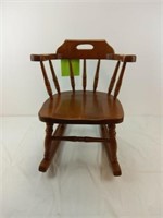 CHILDS WOODEN ROCKER