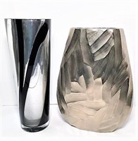 Unique Metal & Glass Vases