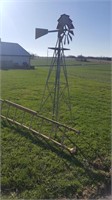 Vintage Metal Lawn Windmill