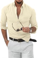 (L) Men's Cotton Linen