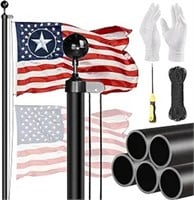 Flag Pole For Outside In Ground 25ft 12 Gauge Extr