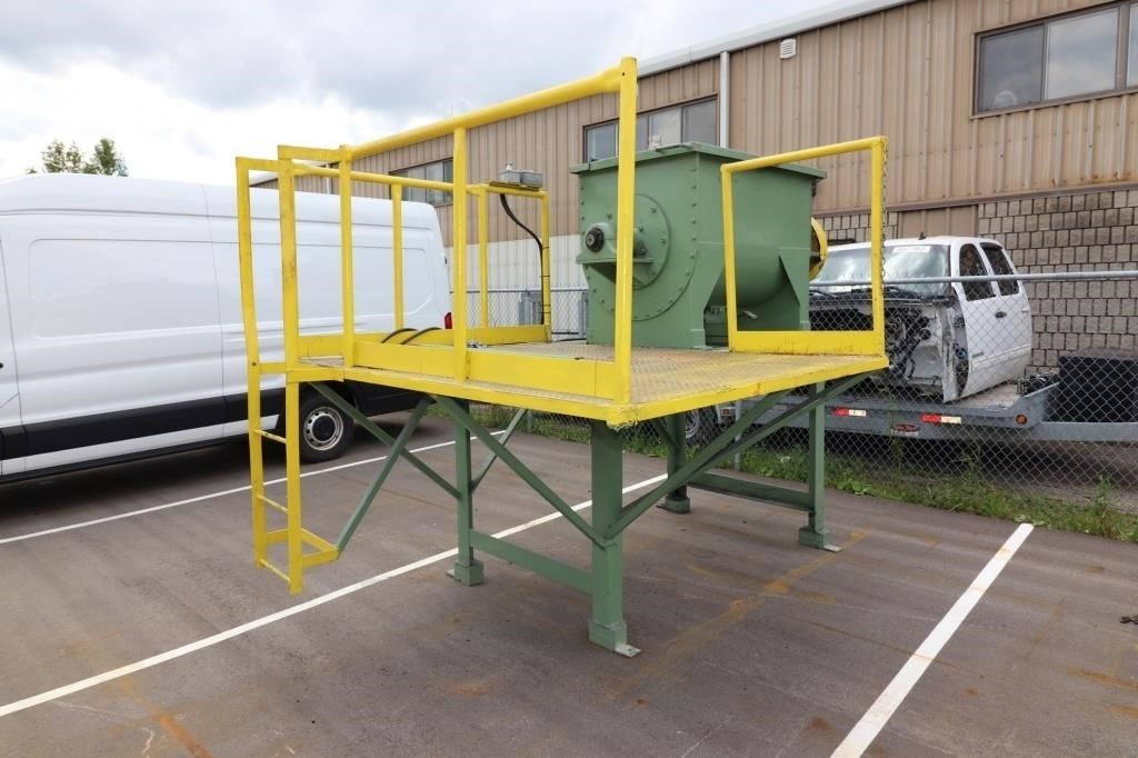 Plastic Pellet Hopper/Mixer On Stand