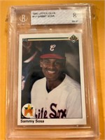 1990 Upper Deck Sammy Sosa Grade 8 Baseball Card