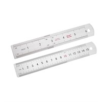 R2374  Uxcell Straight Ruler 6 Inch Aluminum 2pcs