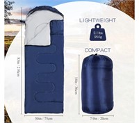 Sleeping Bag 0 Degree Camping - Navy Blue