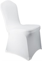 WELMATCH White Spandex Chair Covers - 50 Pcs