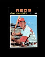 1971 Topps #14 Dave Concepcion EX+ MARKED