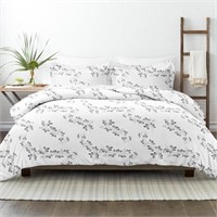 Vine Patterned Queen Duvet Set 3-Piece