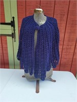 Dress Form and Vintage Crochet Cape